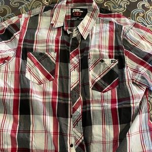 Lot of 3 No Fear short sleeve button up shirts